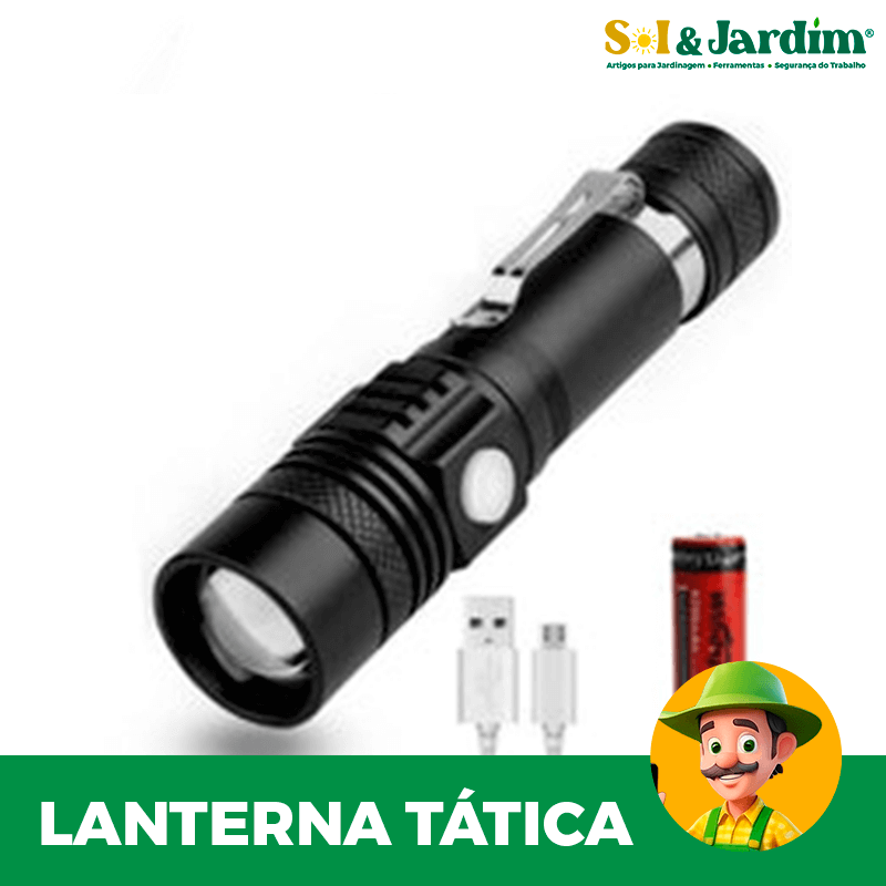 Super Lanterna Tática Zoom - A Mais Poderosa do Mundo - SouBic™