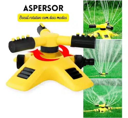 Irrigador e Aspersor Para Jardim e Hortas Econômico WaterJet™ 360°  + Leve um Brinde Exclusive - SouBic™